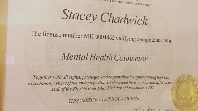 What is license for working at a mental health facility