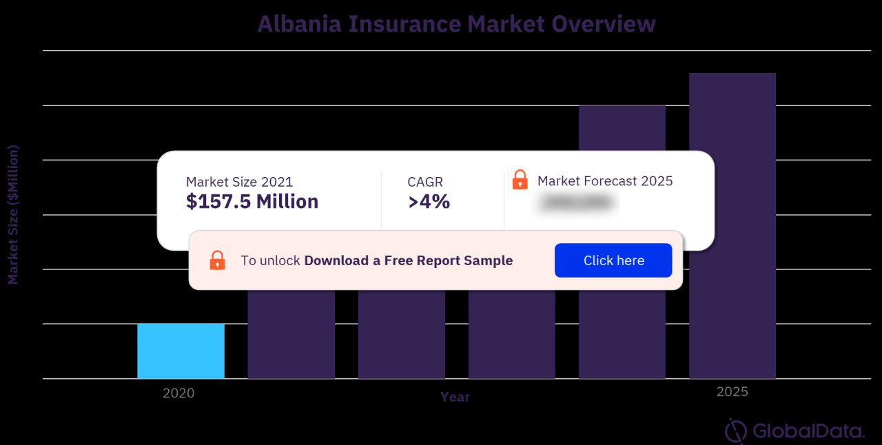 How much is health insurance in albania per month