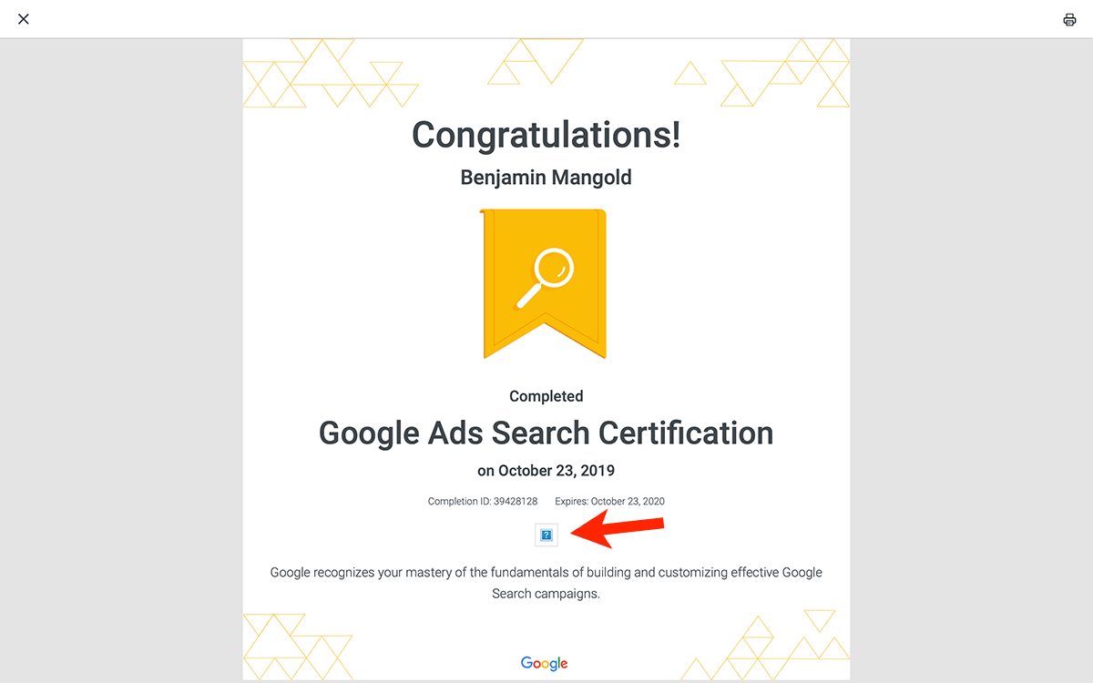 How to check your google ads health insurance certification