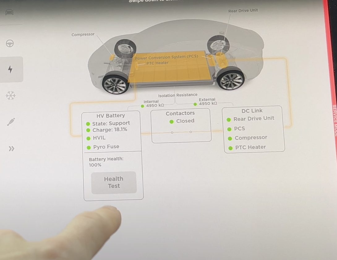 How to check tesla battery health