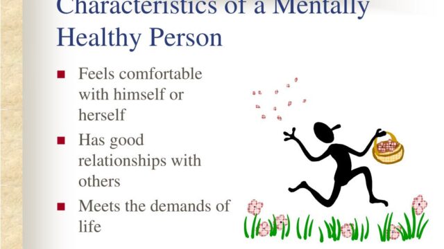 What are three characteristics of mental and emotional health