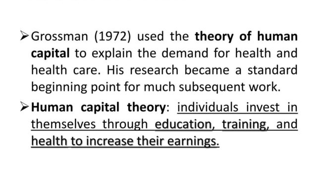 Health grossman ageing demand effect capital human theory care 1972 substitute individuals factors cause associated biological raise away future price